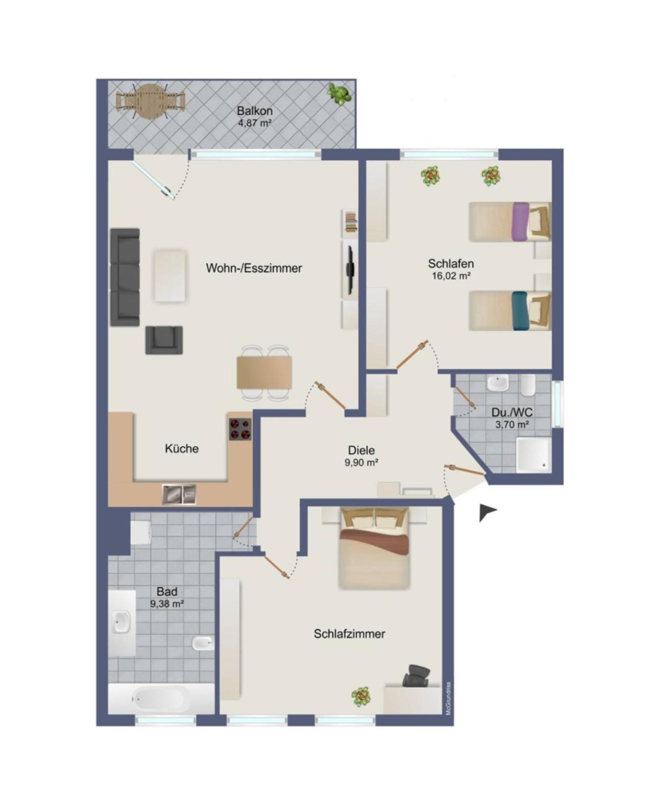 Pottapartments - Mit Balkon Und Kueche - Familienfreundlich Herne Zewnętrze zdjęcie